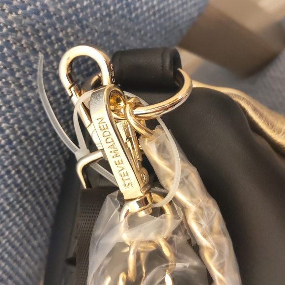 NWT Steve Madden belt bag animal print cheetah gold black - Picture 5 of 13